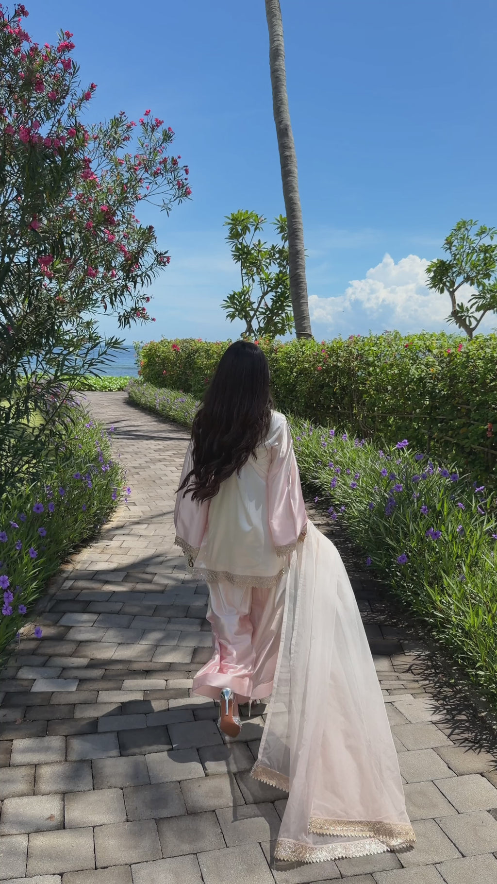 Ombre Satin Silk Set