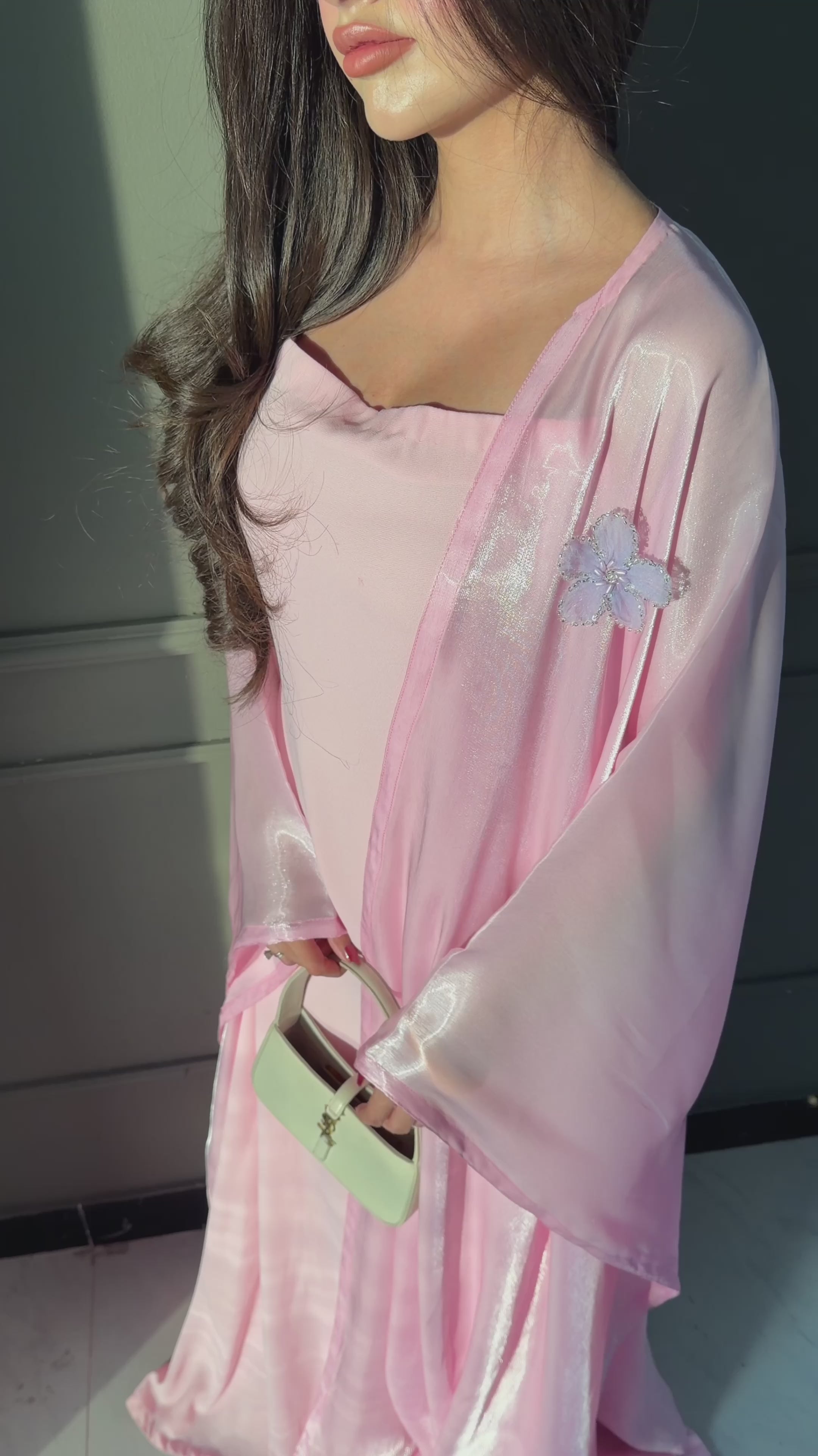 Pink Abaya Set